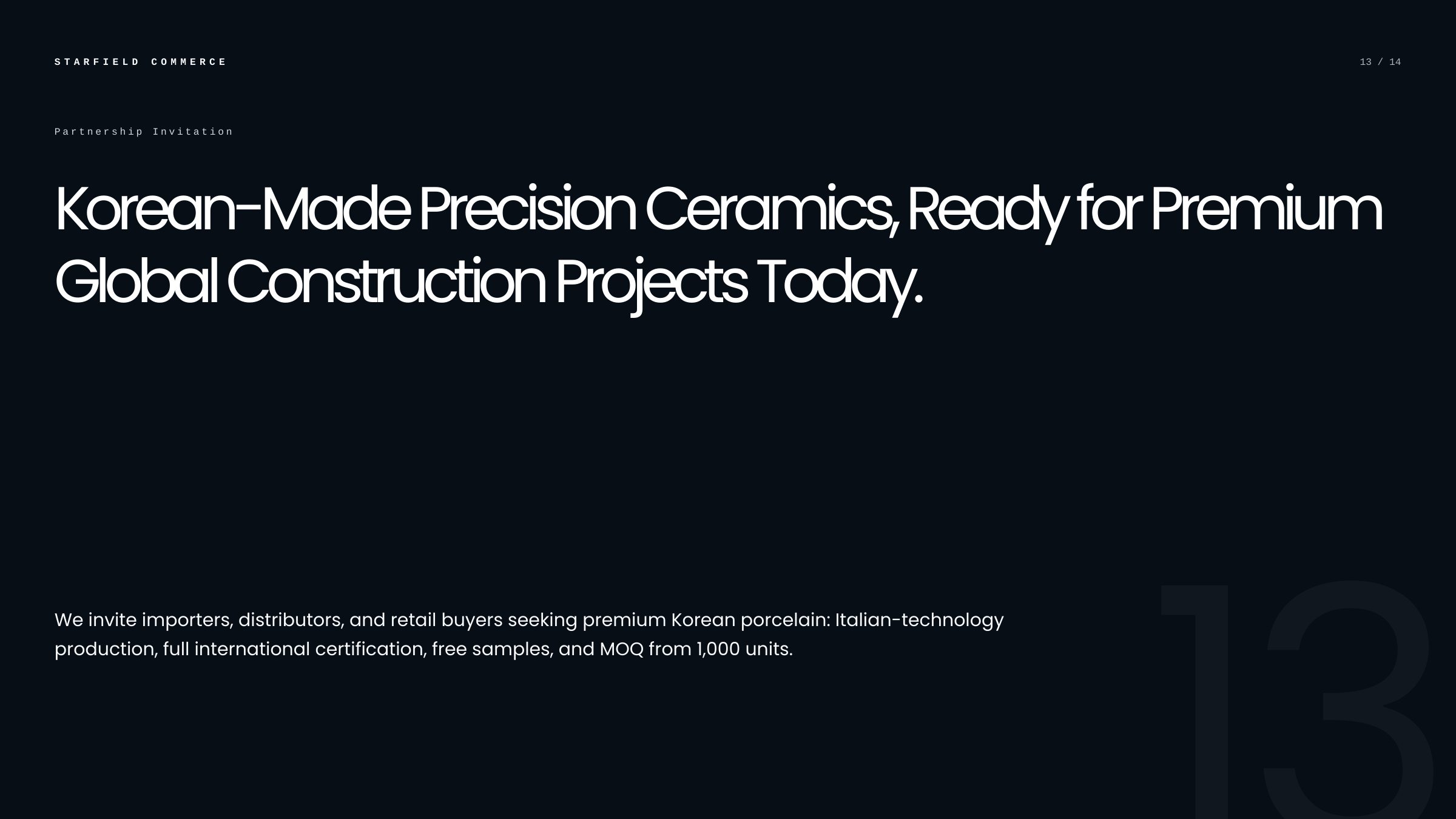 Company Profile — slide 13